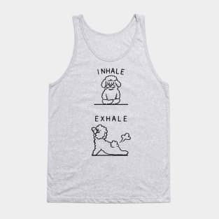 Inhale Exhale Bichon Frise Tank Top